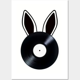 SpinSpinBunny - Bunny Ears Vinyl Record Main Logo Posters and Art